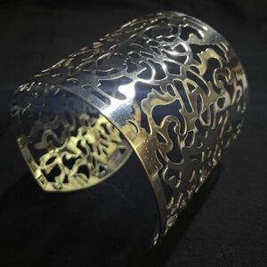 Silver Cuff Filigree Bracelet